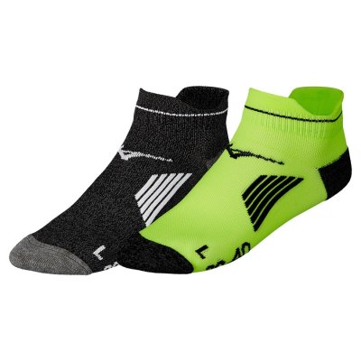 Calcetines Mizuno Active Training Mid 2P Mujer Negros / Grises - Chile M257JDWUOH